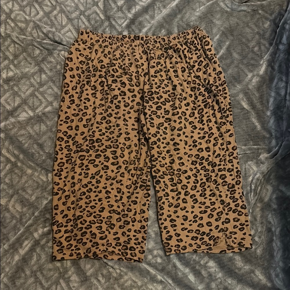 Leopard Print Lounge Shorts